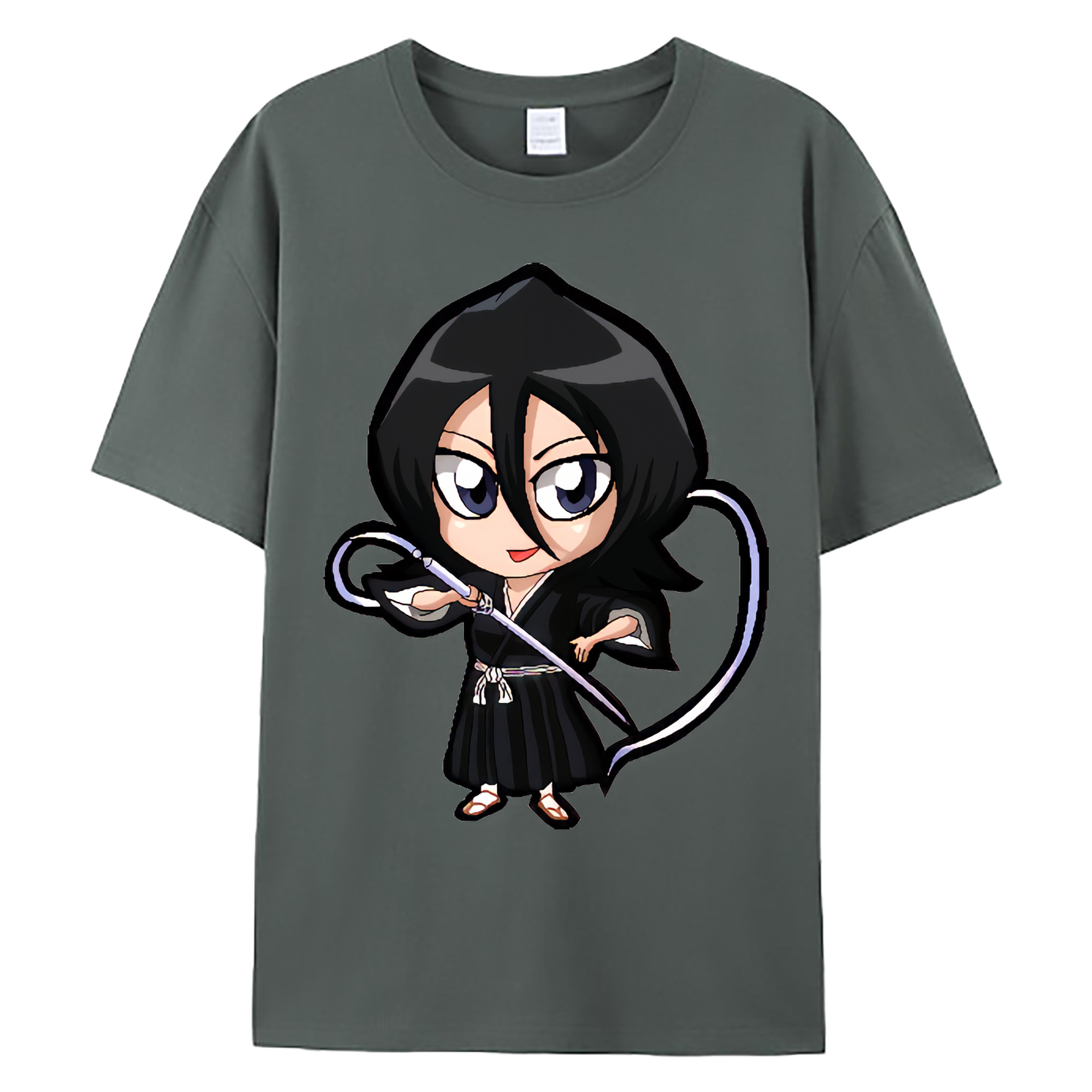 （画像用） ブリーチ 朽木ルキア BLEACH Kuchiki Rukia 綿100％ メンズ半袖Tシャツ｜肌触りやわらか＆通気性